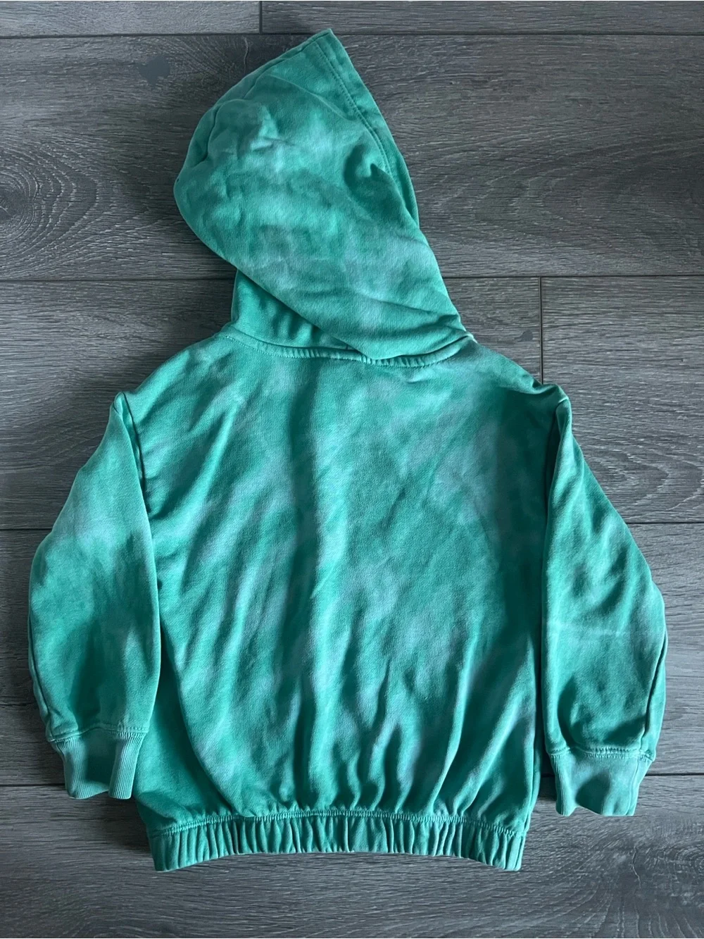 GAP Kids Teal Tie Dye Hooded Pullover Sweatshirt